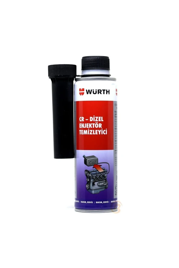WÜRTH DİZEL YAKIT SİSTEM. VE ENJEKTÖR TEM. 300ML