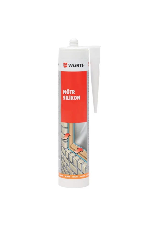 WÜRTH NÖTR SİLİKON SİYAH 310 ML