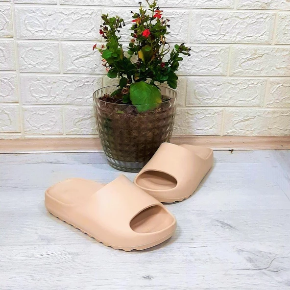 Akınalbella 278 Bej renk tekkuşak Havuz Plaj Günlük Terlik - Resim 6