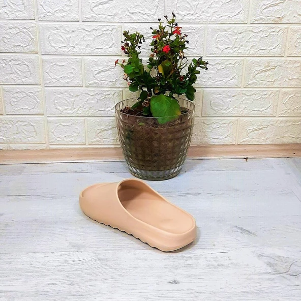 Akınalbella 278 Bej renk tekkuşak Havuz Plaj Günlük Terlik - Resim 8