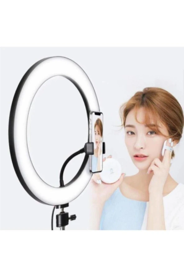 10 Inç Tripot Ayaklı Ring Light Makyaj Selfie Led Işığı