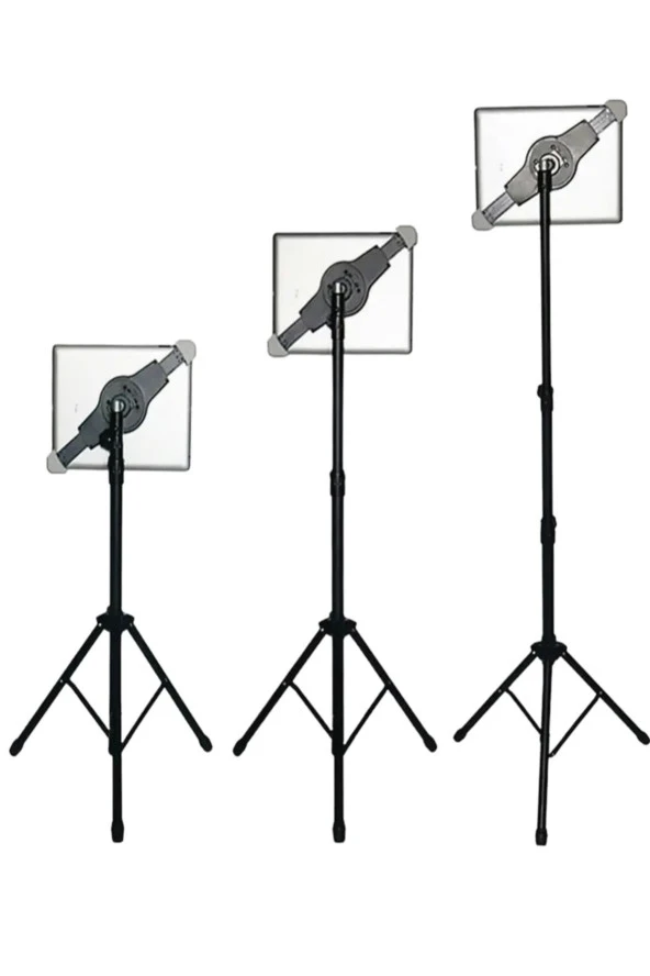 Ipad, Samsung Galaxy Uyumlu Tablet Tutucu 160 Cm Metal Ayaklı Tutucu Ağzı Kapalı 20 Cm, Açık 32 Cm - Resim 3