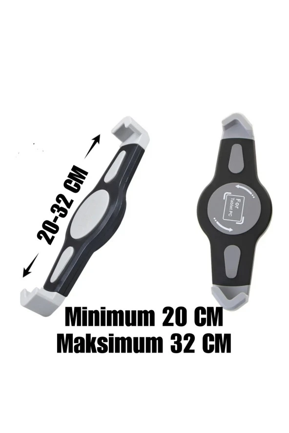 Ipad, Samsung Galaxy Uyumlu Tablet Tutucu 160 Cm Metal Ayaklı Tutucu Ağzı Kapalı 20 Cm, Açık 32 Cm - Resim 5