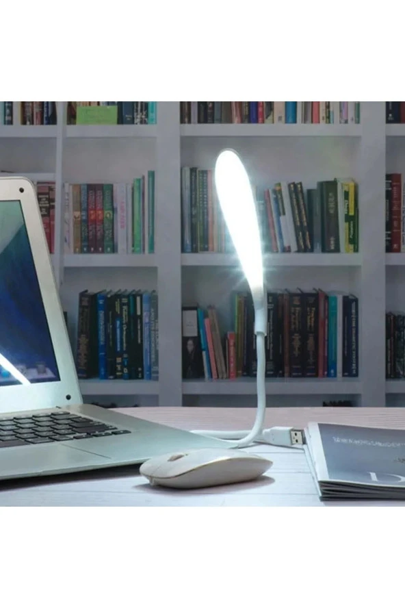 3 Seviye Dokunmatik Usb Led Masa Çalışma Kitap Okuma Lambası Pc Gece Lambası Beyaz - 4