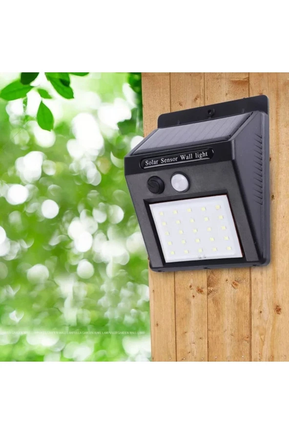 Rgb Solar Güneş Enerjili 30 Led Kiraz Çiçeği Su Geçirmez Solar Işık Zinciri Sensörlü Duvar Lambası - 5