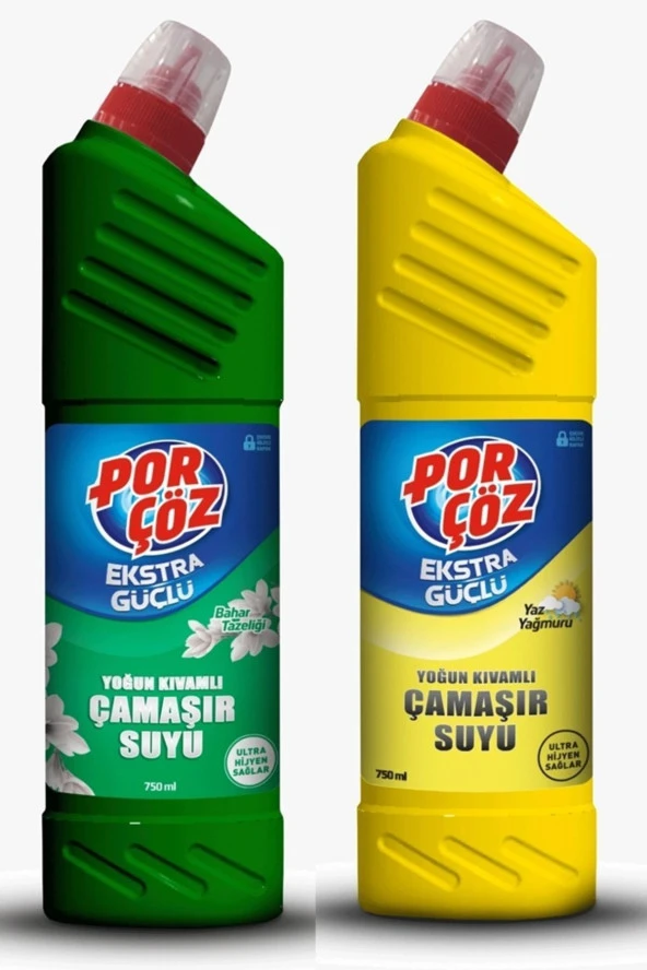 Porçöz Ultra Çamaşir Suyu 750 ml Okyanus Ve Yaz Yağmuru