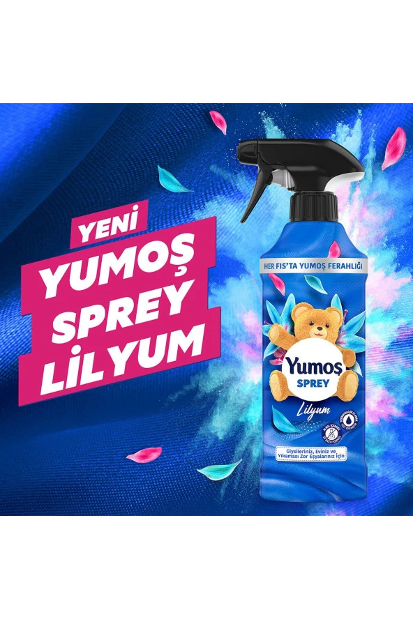 Yumoş Sprey Yıkaması Zor Eşyalar Lilyum 450 ml 1adet Sprey Zor Eşyalar Orkide 450ml 1adet - 3