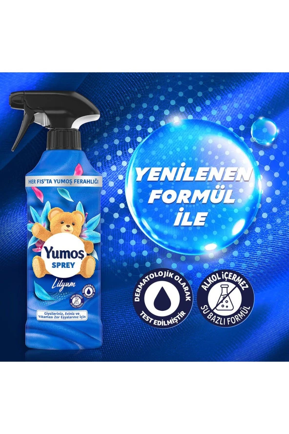 Yumoş Sprey Yıkaması Zor Eşyalar Lilyum 450 ml 1adet Sprey Zor Eşyalar Orkide 450ml 1adet - 4