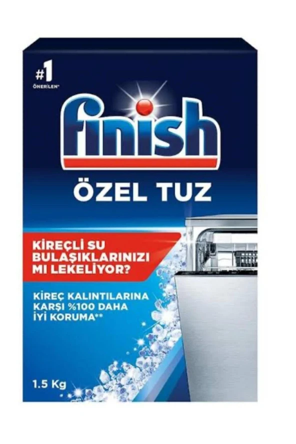 Finish Kireç Kalıntılarına Karşı Koruyucu Bulaşık Makinesi Tuzu 1500 G