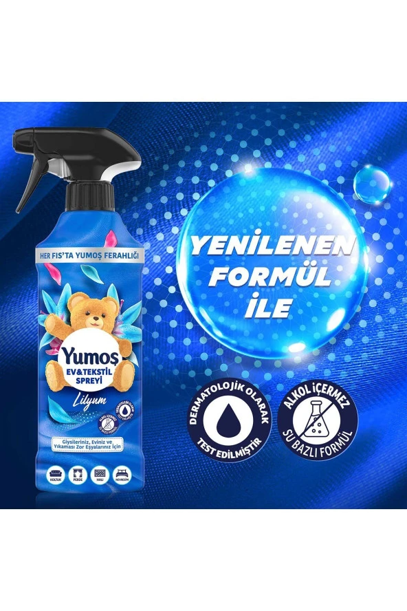 Yumoş Sprey Oda Ve Eşya Kokusu Lilyum 450 Mlx1 Orkide 450 Mlx1 Sakura 450mlx1 - 4