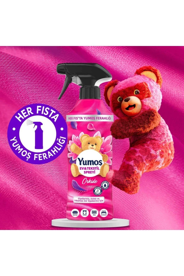 Yumoş Sprey Oda Ve Eşya Kokusu Lilyum 450 Mlx1 Orkide 450 Mlx1 Sakura 450mlx1 - 6