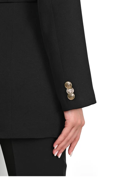 Kadın Kruvaze Ceket Havuç Pantolon Takım 9001-24 - 5