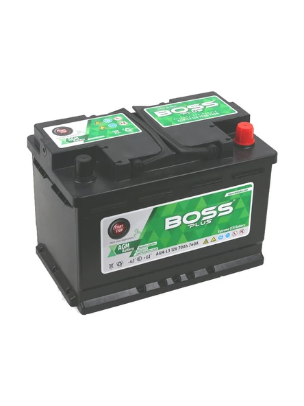 Boss Akü 12 Volt 70 Amper AGM Akü