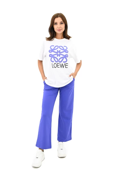 Kadın Yazı Baskılı Kısa Kollu Eşofman Takımı 3813-23 - Resim 12