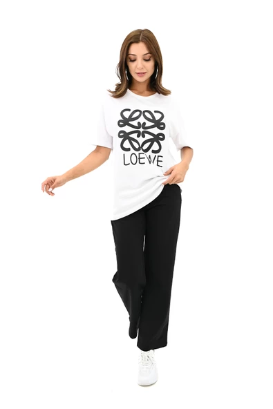 Kadın Yazı Baskılı Kısa Kollu Eşofman Takımı 3813-23 - Resim 3