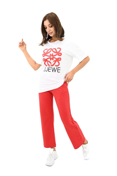 Kadın Yazı Baskılı Kısa Kollu Eşofman Takımı 3813-23 - Resim 8