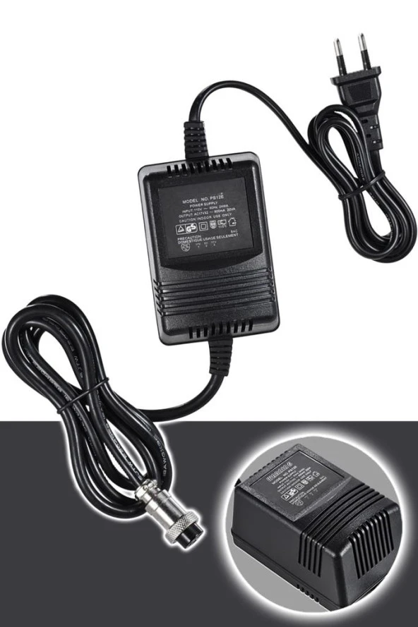 PS12E Mixer Adaptörü 3 Pinli (Behringer ve Benzer Mikserler İçin) - 2