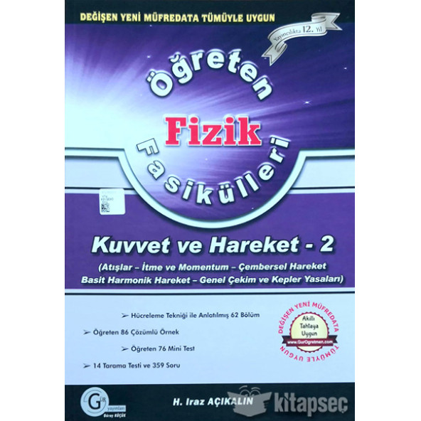 Öğreten Fizik Fasikülleri Kuvvet Ve Hareket 2 Gür Yayınları