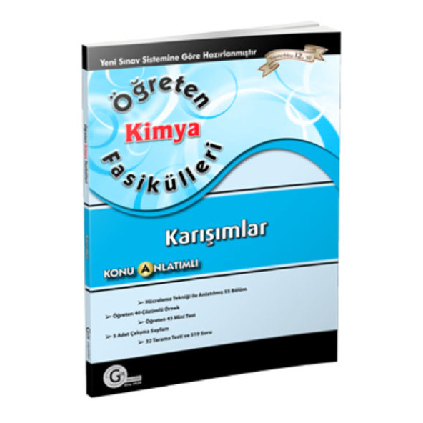 YGS LYS Kimya Fasikülleri Karışımlar Konu Anlatımlı Gür Yayınları