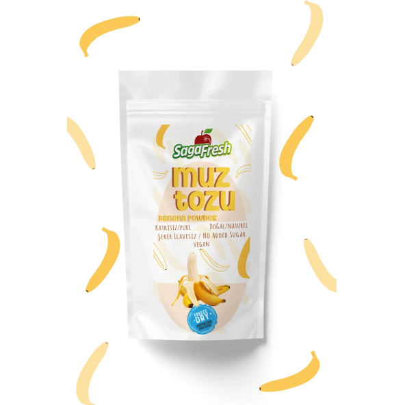 Saga Fresh Dondurularak Kurutulmuş Muz Tozu - 3