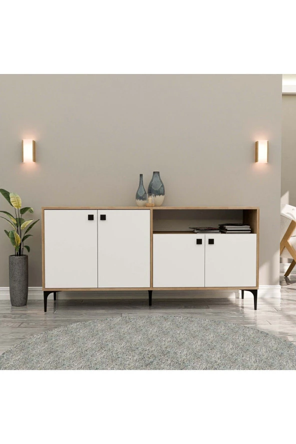 Mezza 1648 ARTEMIS 160 LIK MODERN KONSOL SEPET-BEYAZ - 2