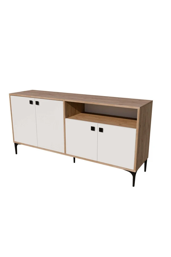 Mezza 1648 ARTEMIS 160 LIK MODERN KONSOL SEPET-BEYAZ - 6