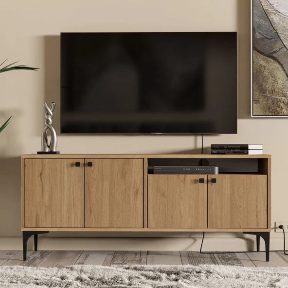Mezza 1546 Artemis 139 Cm Tv Ünitesi Sepet Rengi - 3
