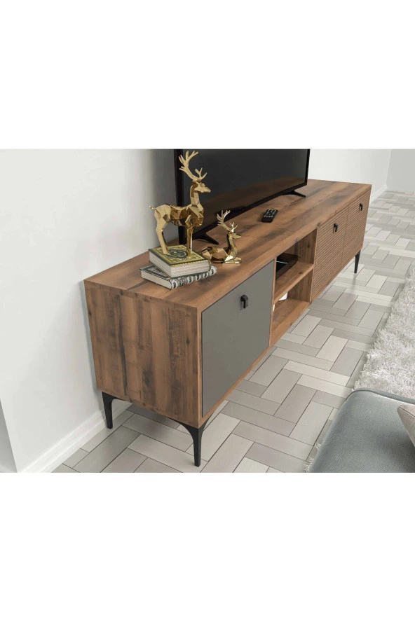 Mezza 1362 Vision Tv Ünitesi Hat - Kaplan - Antrasit - 3