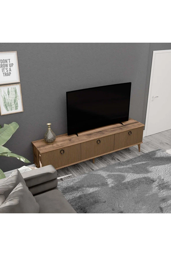Mezza 1370 LEXUS 180 CM (AHŞAP AYAKLI) TV ÜNİTESİ HAT - KAPLAN - 3