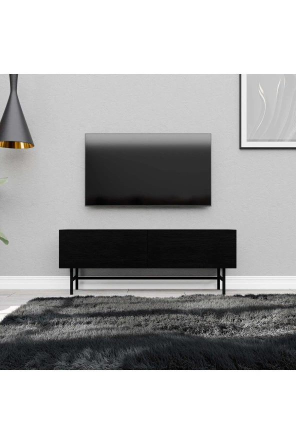 Mezza 4000 FELIX 138 CM (METAL AYAKLI) TV ÜNİTESİ SİYAH - 2