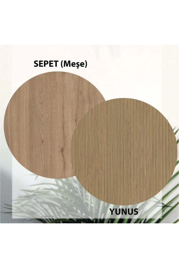 Mezza 1372 Lexus 180 Cm (AHŞAP AYAKLI) Tv Ünitesi Sepet - Yunus - 7