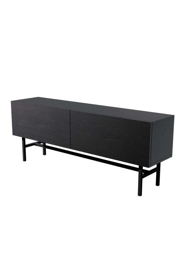 Mezza 4000 FELIX 138 CM (METAL AYAKLI) TV ÜNİTESİ SİYAH - 6