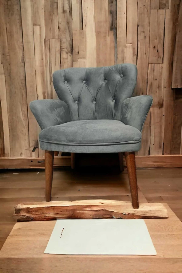 Tekli Koltuk- Berjer- Çay Seti Koltuk Takımı- Gri- Babyface Kumaş