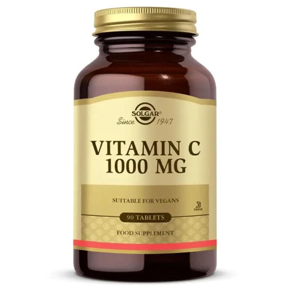 Solgar Vitamin C 1000mg 90 Tablet - Diş Beyazlatıcı Köpük Hediye