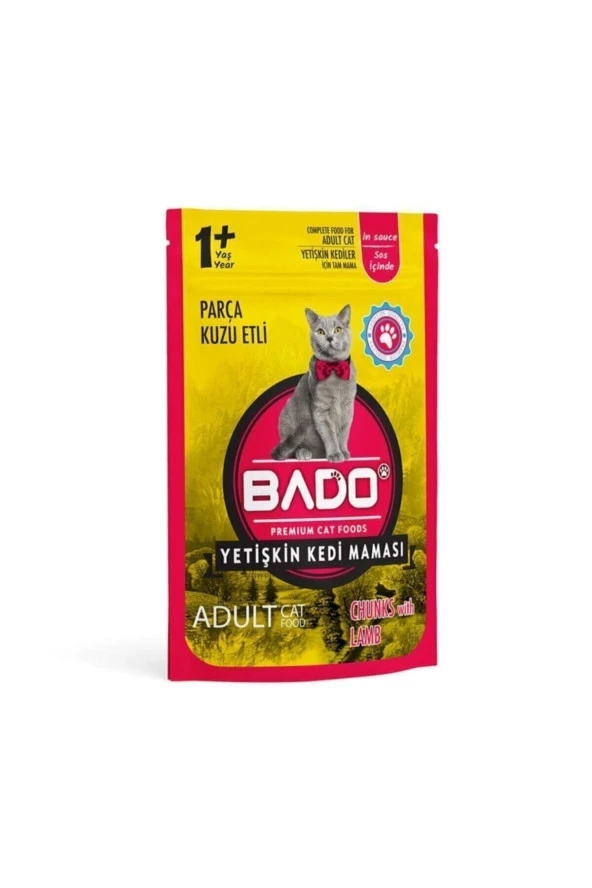 BADO Yetişkin Yaş Kedi Mama Etli 85 gr