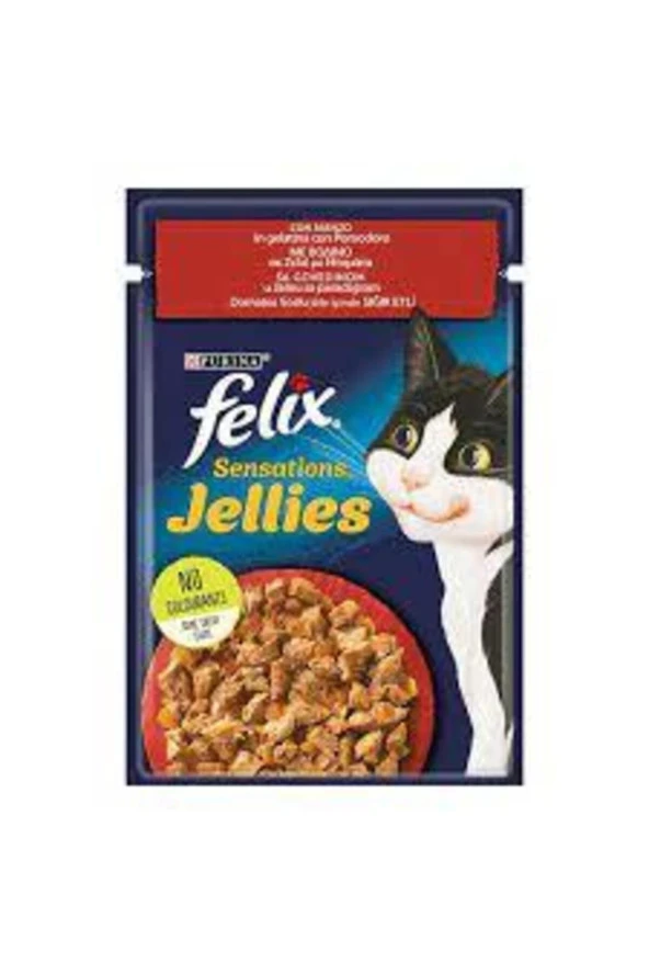 FELIX Sens. Et&domates Kedi Yaş Maması 85 Gr.