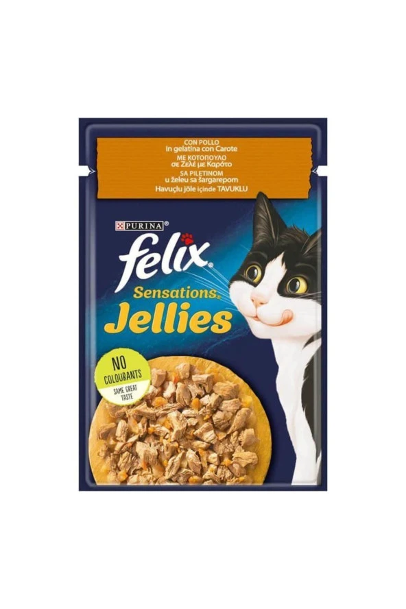 FELIX Sens Tavuk&havuç Kedi Yaş Maması 85 Gr.