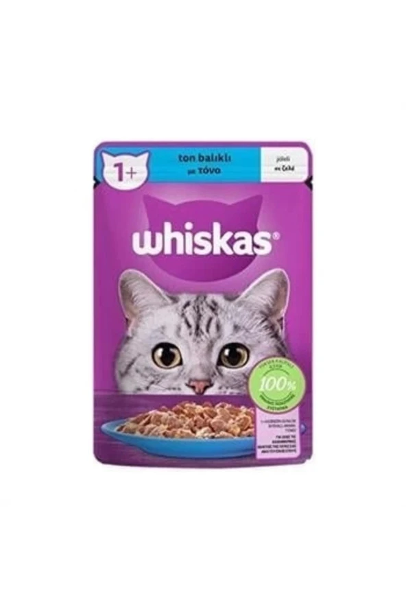 WHİSKAS Pouch Jöle Içinde Ton Balıklı Kedi Konservesi 85gr