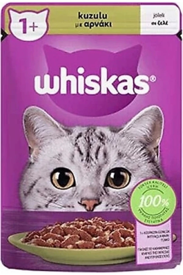 WHİSKAS Kuzulu Poşet Yaş Kedi Maması 85 G