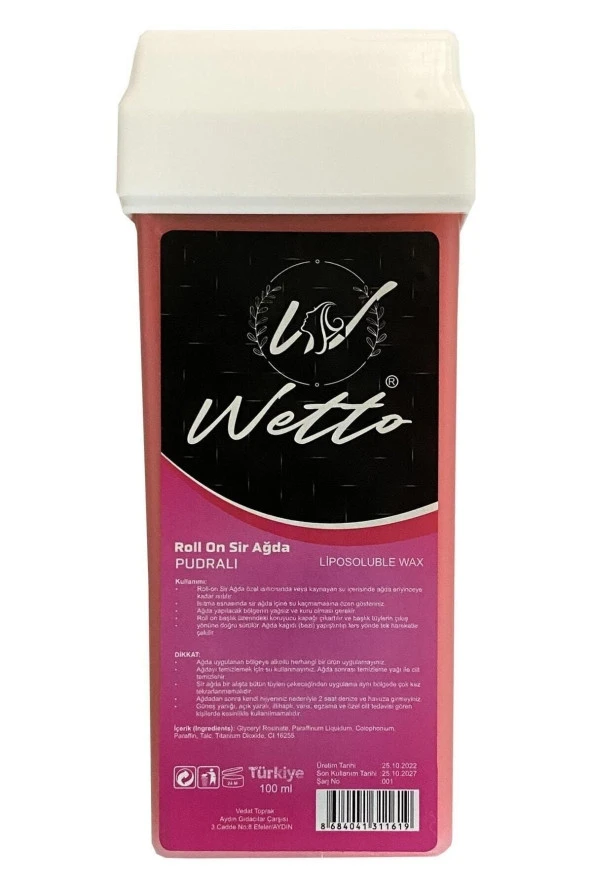 WETTO Kartuş Ağda Pudralı 100 Ml