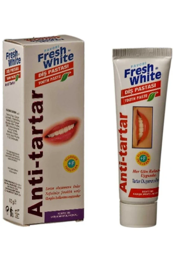 FRESH WHİTE Diş Pastası 90 gr Anti-tartar