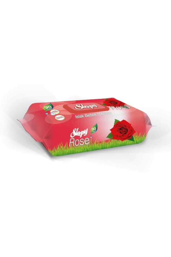 SLEEPY Islak Mendil 90'lı Gül Kokulu - 1