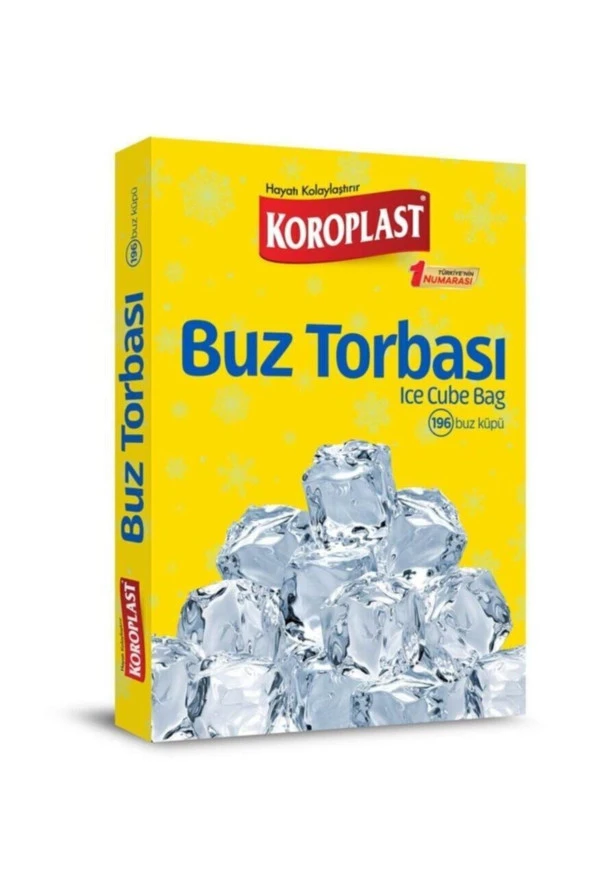 KOROPLAST Buz Torbası 196 Adet Buz Küpü