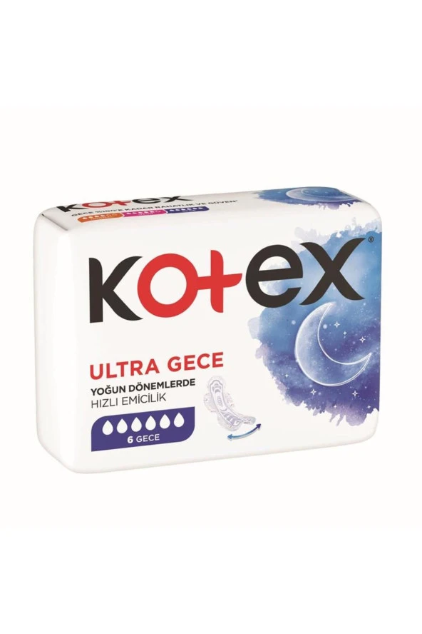 KOTEX Ultra Hijyenik Kadın Pedi 6 Lı Gece