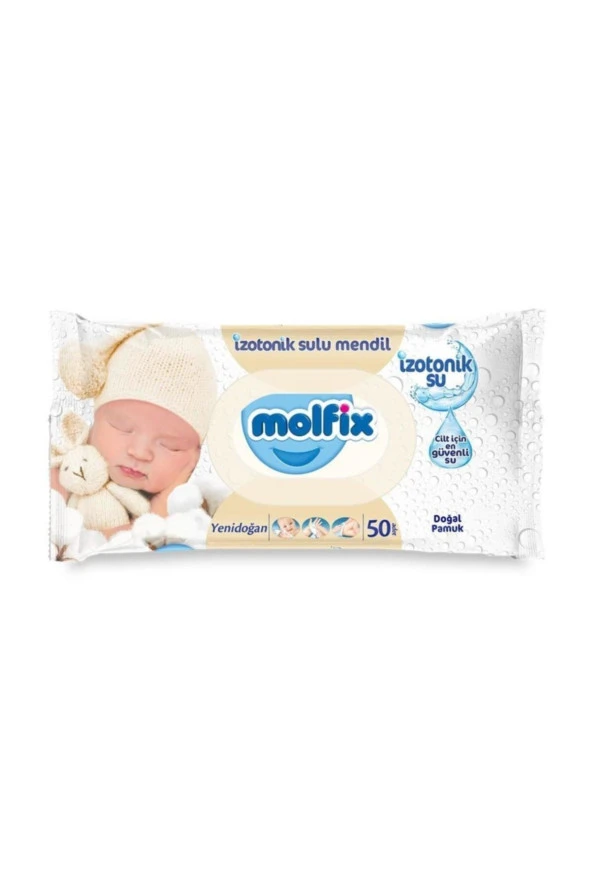 MOLFİX Izotonik Yeni Doğan 50'li Islak Havlu