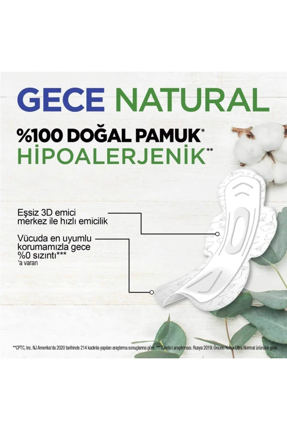 KOTEX Natural Ultra Sıngle Gece 6 Lı - 2