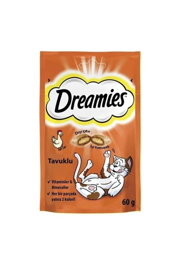 DREAMİES Tavuklu Kedi Ödül Maması 60 G