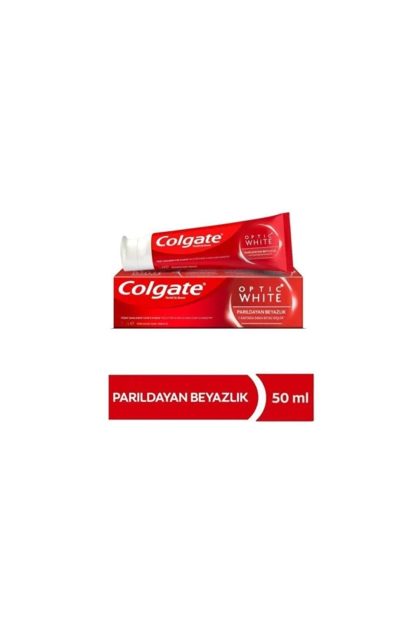 COLGATE Optic White Parıldayan Beyazlık Beyazlatıcı Diş Macunu 50 Ml