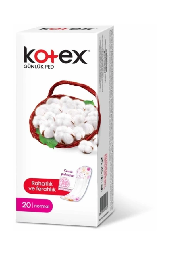 KOTEX Normal Günlük Ped 20'li