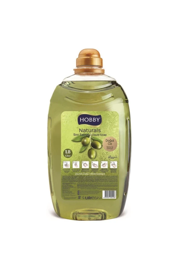 HOBBY Marka: Sıvı Sabun Zeytin Özlü 1.8 L Kategori: Banyo Sabunu